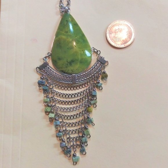 NWT BohoTribal Handmade Necklace and Earrings Set - Picture 4 of 4